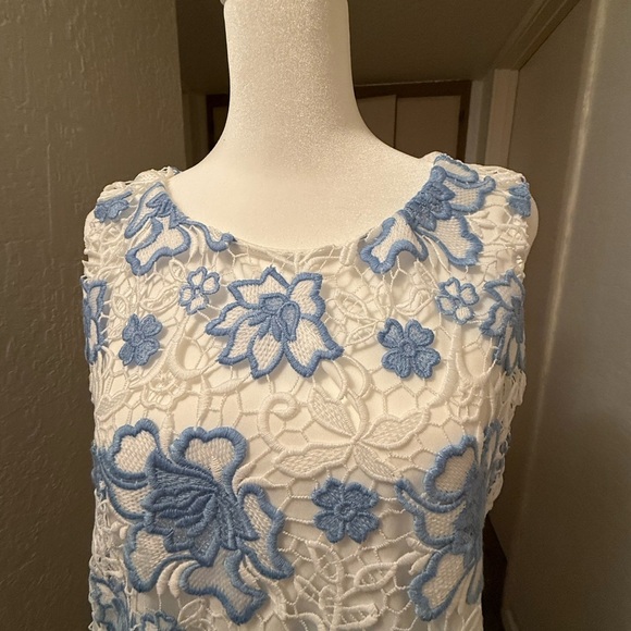 Charter Club White and Cream Tank Top Blouse - Picture 10 of 12